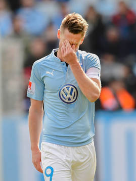 Malmö FFs Markus Rosenberg deppar