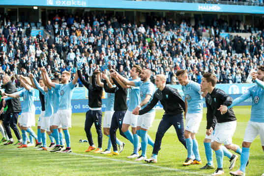 Malmö FFs spelare tackar publiken