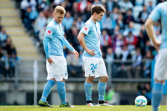 Malmö FFs Anders Christiansen och Vidar Örn Kjartansson