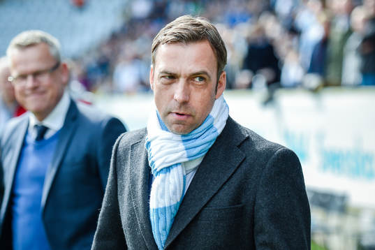 Malmö FFs tränare Allan Kuhn före fotbollsmatchen i