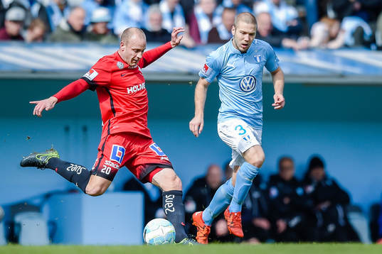 Norrköpings Daniel Sjölund  och Malmö FFs Anton