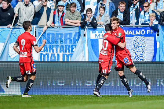 Norrköpings Christoffer Nyman jublar