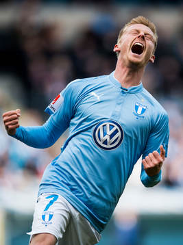 Malmö FFs Anders Christiansen jublar