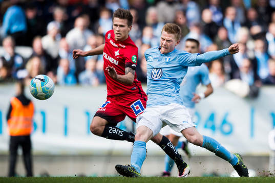Malmö FFs Anders Christiansen gör 1-1