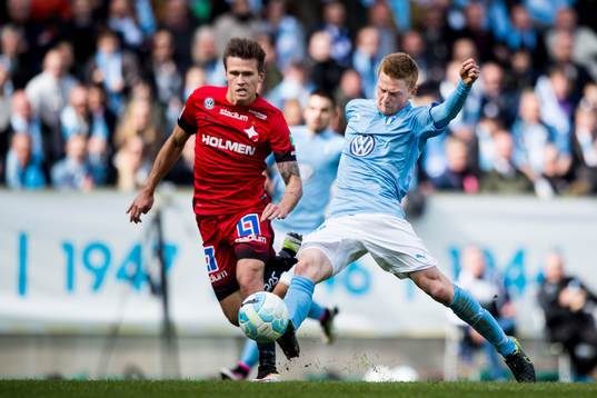 Malmö FFs Anders Christiansen gör 1-1