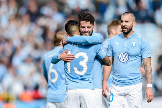 Malmö FFs Yoshimar Yotún , Erdal Rakip och Guillermo