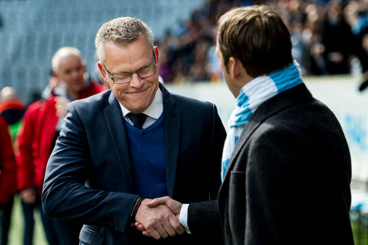 Norrköpings tränare Jan Andersson och Malmö FFs tränare