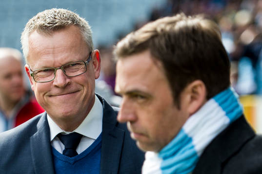 Norrköpings tränare Jan Andersson och Malmö FFs tränare