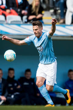 Malmö FFs Markus Rosenberg nder fotbollsmatchen i