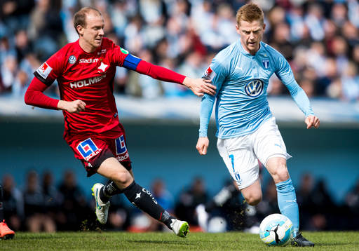 Norrköpings Andreas Johansson och Malmö FFs Anders