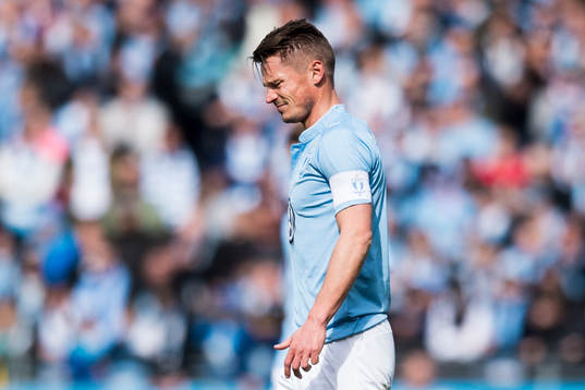 Malmö FFs Markus Rosenberg deppar