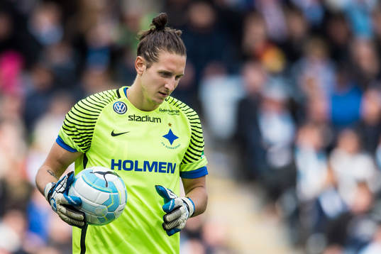 Norrköpings målvakt David Mitov Nilsson