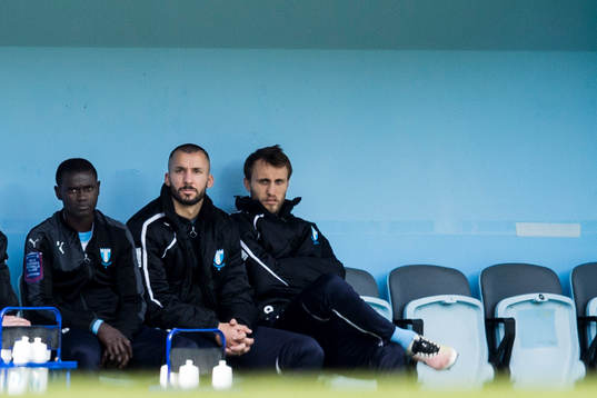 Malmö FFs Enock Kofi Adu, Guillermo Molins och Magnus