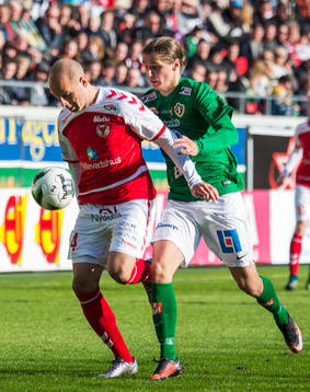Kalmars Stefan Larsson och Jönköpings Pavel Cibicki