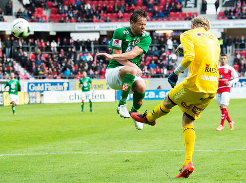 Kalmars målvakt Ole Söderberg och Jönköpings Fredric