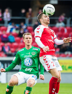 Kalmars Filip Sachpekidis och Jönköpings Stian Aasmundsen