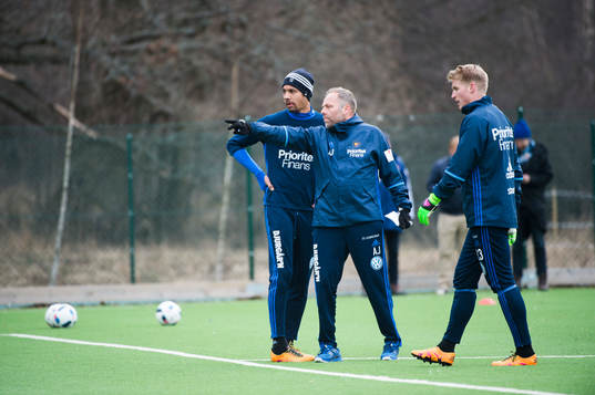 Djurgårdens Mathias Ranégie, assisterande tränare Anders