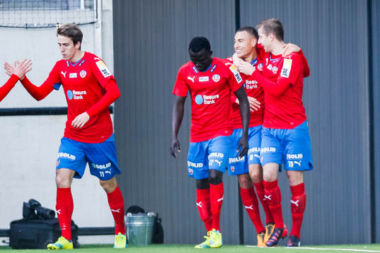 Helsingborgs Jordan Larsson jublar