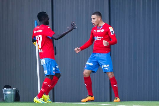 Helsingborgs Jordan Larsson jublar