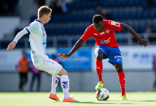Helsingborgs Lalawélé Atakora och Gefles Johan Bertilsson