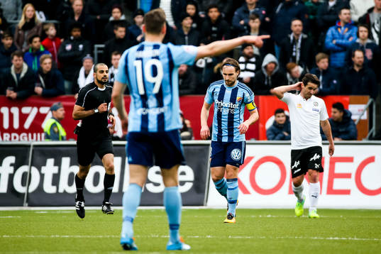 Djurgårdens Marcus Hansson och Kevin Walker