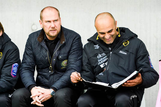 Elfsborgs manager Magnus Haglund och tränare Jan Mian
