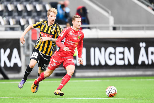 Häckens Samuel Gustafson och Elfsborgs Viktor Claesson