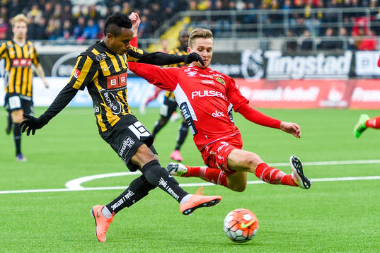 Häckens Nasiru Mohammed och Elfsborgs Adam Lundqvist