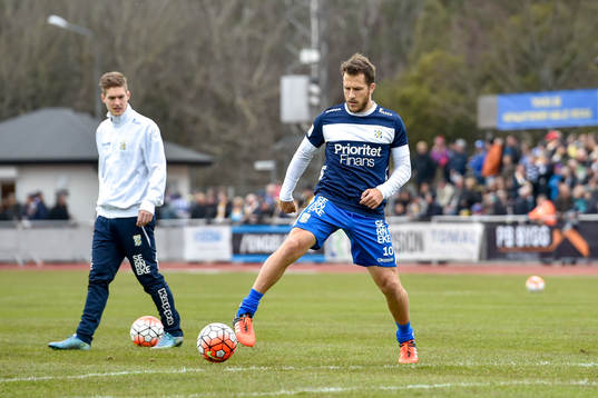IFK Göteborgs Tobias Hysén före fotbollsmatchen i