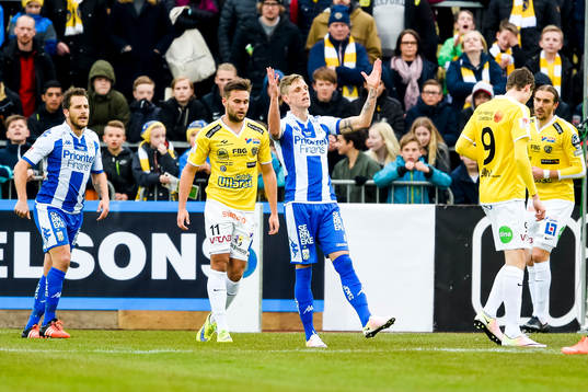 IFK Göteborgs Tobias Hysén och Sören Rieks deppar