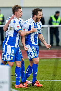 IFK Göteborgs Tobias Hysén jublar