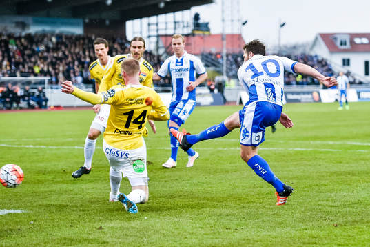 IFK Göteborgs Tobias Hysén  gör 0-2