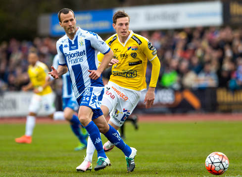 IFK Göteborgs Hjalmar Jonsson och Falkenbergs Gustaf