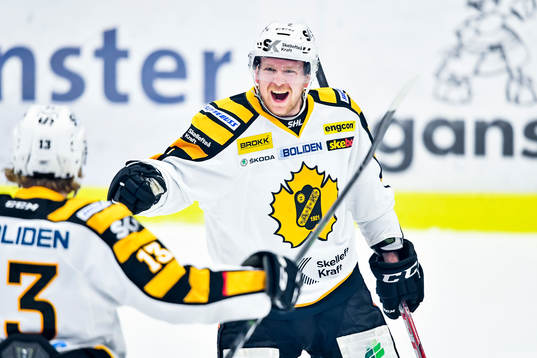 Skellefteås Tim Heed jublar