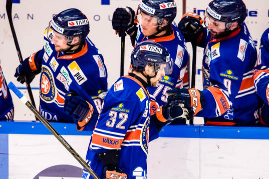 Växjös Sakari Salminen jublar