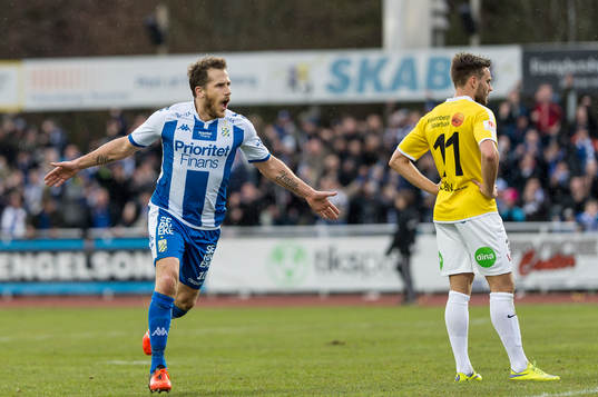 IFK Göteborgs Tobias Hysén jublar