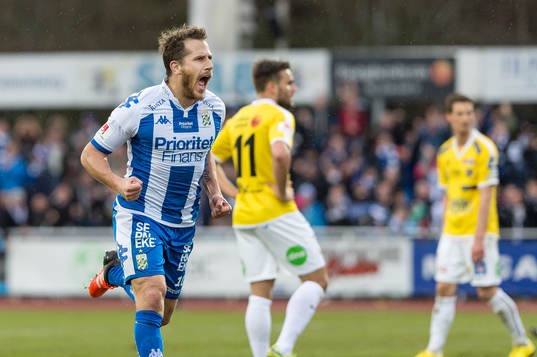 IFK Göteborgs Tobias Hysén jublar
