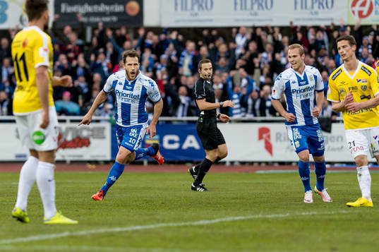 IFK Göteborgs Tobias Hysén jublar