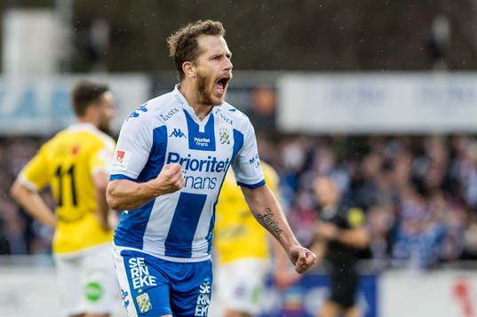 IFK Göteborgs Tobias Hysén jublar