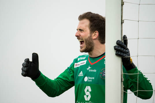 Ängelholms målvakt Carl Lindell