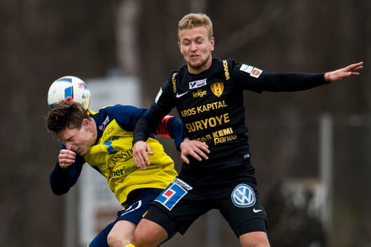 Ängelholms Marcus Bernholtz och Syrianskas Alexander Michel