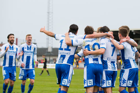 Göteborgs spelare jublar