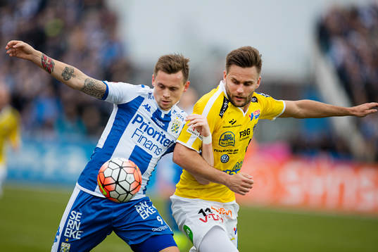 IFK Göteborgs Jakob Ankersen och Falkenbergs Johannes Vall