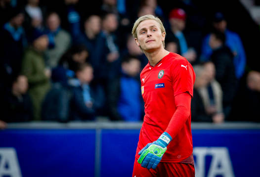 Örebros målvakt Jacob Rinne deppar