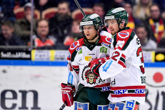 Frölundas Ryan Lasch jublar