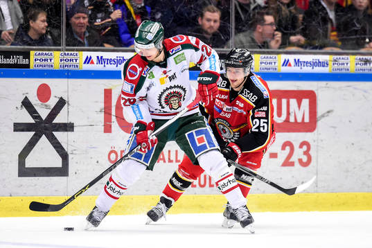 Frölundas Johan Sundström och Luleås Anton Hedman