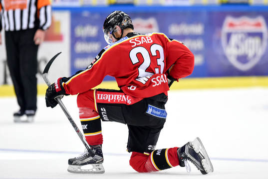 Luleås Lucas Wallmark jublar
