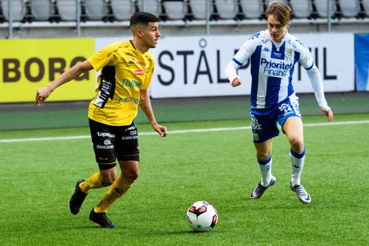 Elfsborgs Rami Kaib och IFK Göteborgs Isak Edlund