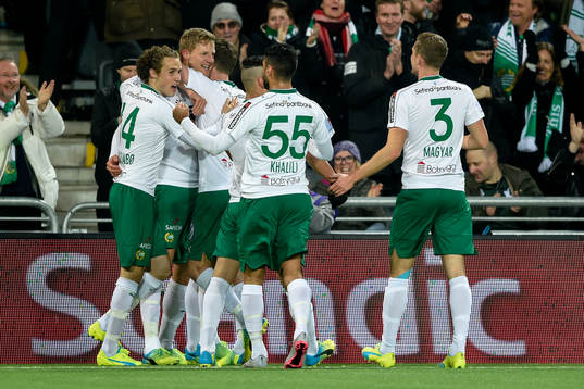 Hammarbys Lars Saetra jublar