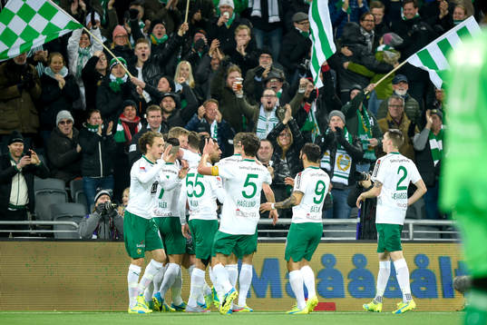 Hammarbys Lars Saetra jublar